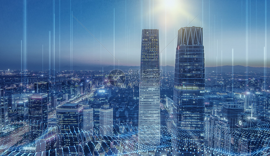 探秘互联网城市 摄图网正版创意图片401693626的视觉叙事